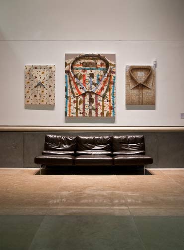 Prudential Installation view, 3 paintings from Flor da Pele series.