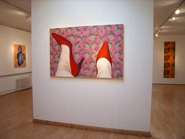 Solo show installation view, paintings.