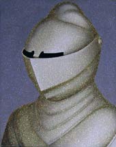 Must Have, Head 2, 2000, oil and synthetic crystals on canvas, 51 x 41 cm.