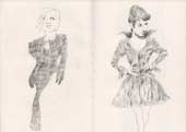 Sketchbook A4-02, 18c. Pencil drawings (anti-fashion).