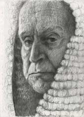 Sketchbook A4-03, 03. Pencil drawing (study for Untitled Judge)