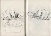 Sketchbook A5-03, 03. Line drawings (my hands).