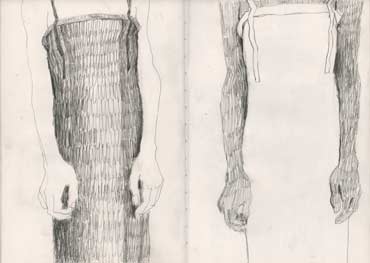 Sketchbook A4-02, 20c. Pencil drawing.